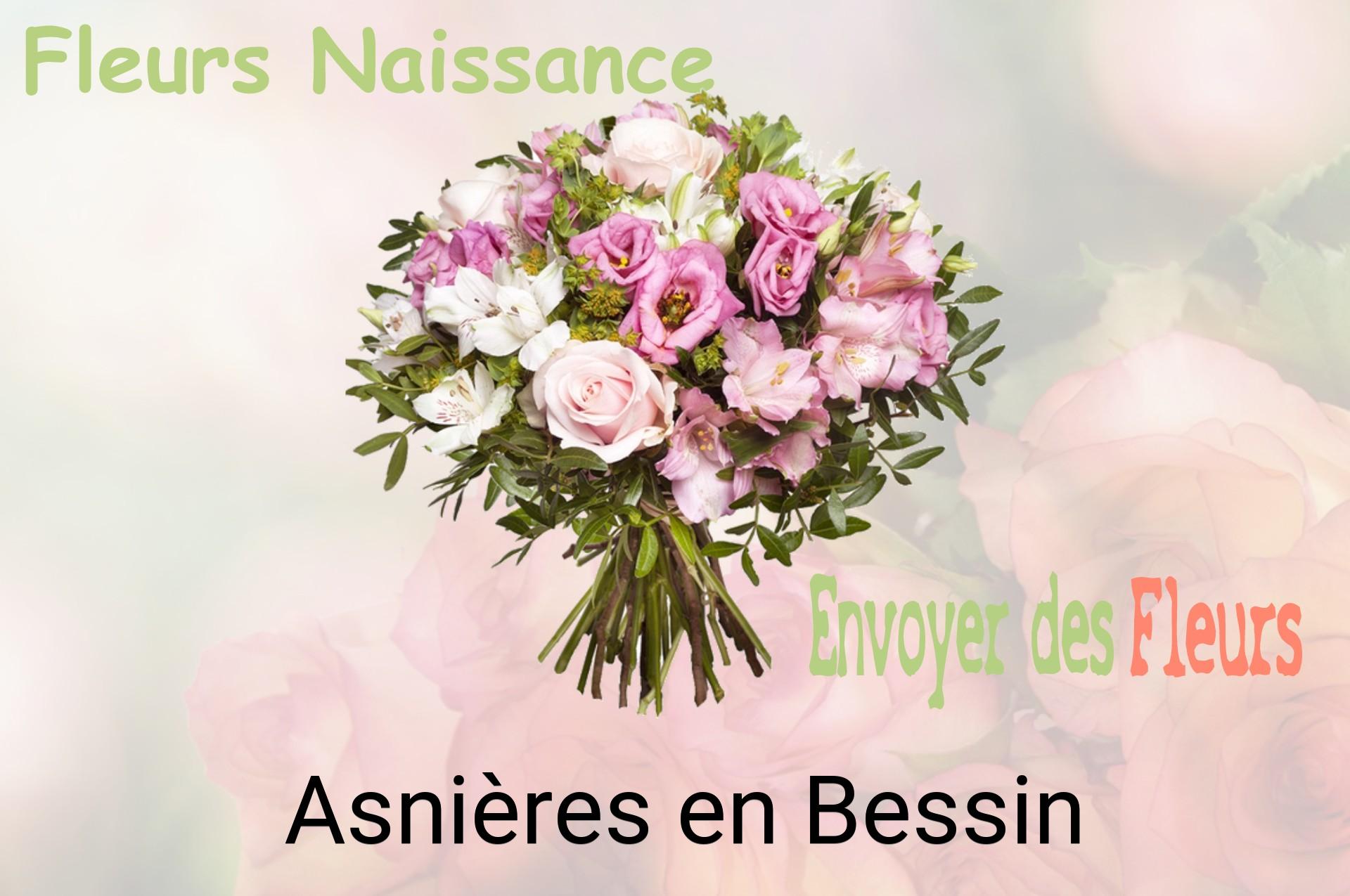 Bouquet de fleurs de naissance livré à Asnières-en-Bessin